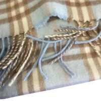 Burberry Cashmere Blue Tartan foulard