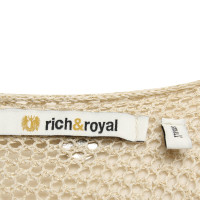 Rich & Royal pull en tricot avec du fil métallique