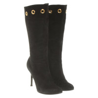 Jimmy Choo Bottes en Daim en Noir