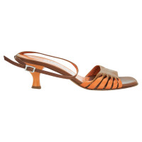 Salvatore Ferragamo Sandals Leather in Orange