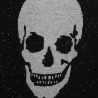 Skull Cashmere Sweater in zwart
