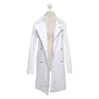 Strenesse Jacke/Mantel aus Baumwolle in Weiß
