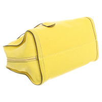 Alexander McQueen Lederen handtas in geel