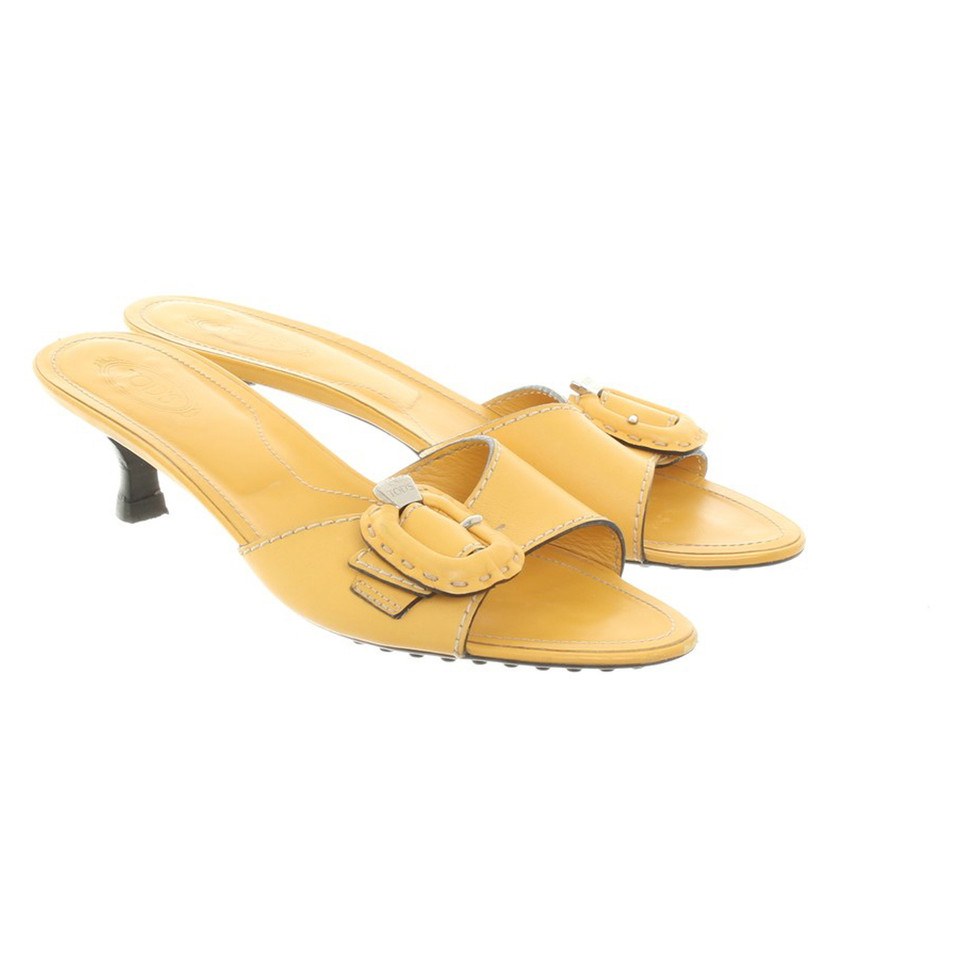 Tod's Mules in yellow
