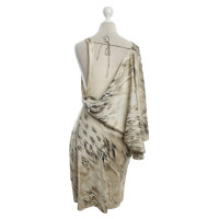 Roberto Cavalli One-Shoulder Silk Dress