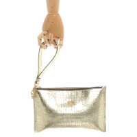 Versace Clutch aus Leder in Gold