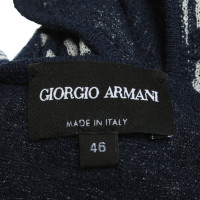 Giorgio Armani Oberteil in Blau/Weiß