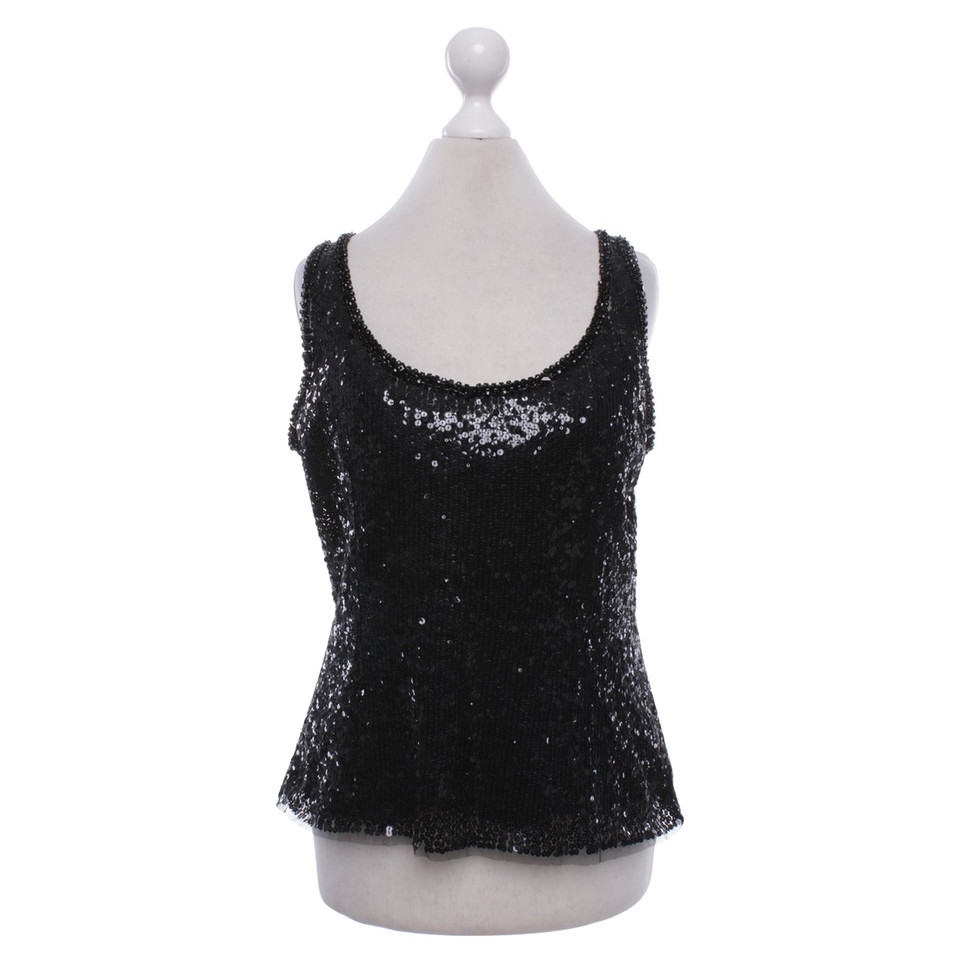 La Perla Sequin top in black