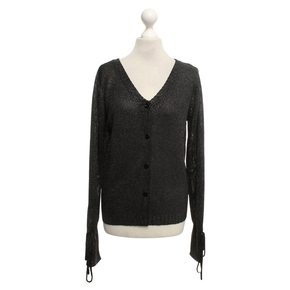 7 For All Mankind Black cardigan with glitter