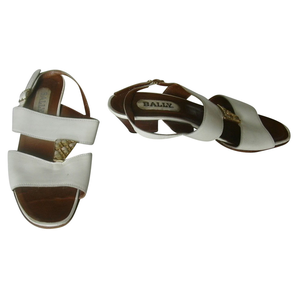 Bally Sandals Leather in White
