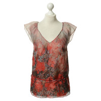 Boss Orange Silk blouse with a floral pattern