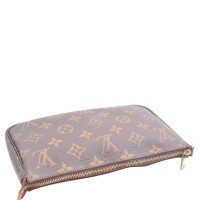 Louis Vuitton Pochette Mini Leer in Bruin