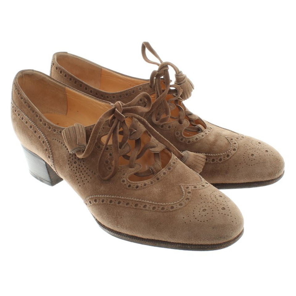 Hermès Lace-up shoes in Ocher