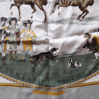Hermès Tissu "Présentation de chevaux"