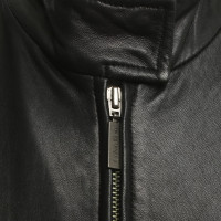 Calvin Klein Veste en cuir noir