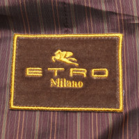 Etro Coat in velvet look