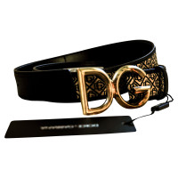 Dolce & Gabbana Gürtel aus Leder in Gold