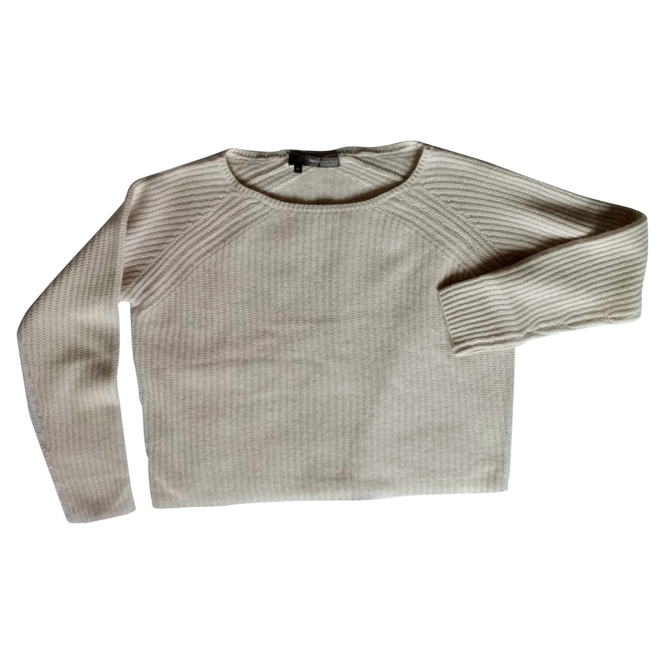 360 Sweater Kaschmirpullover in Wollweiß
