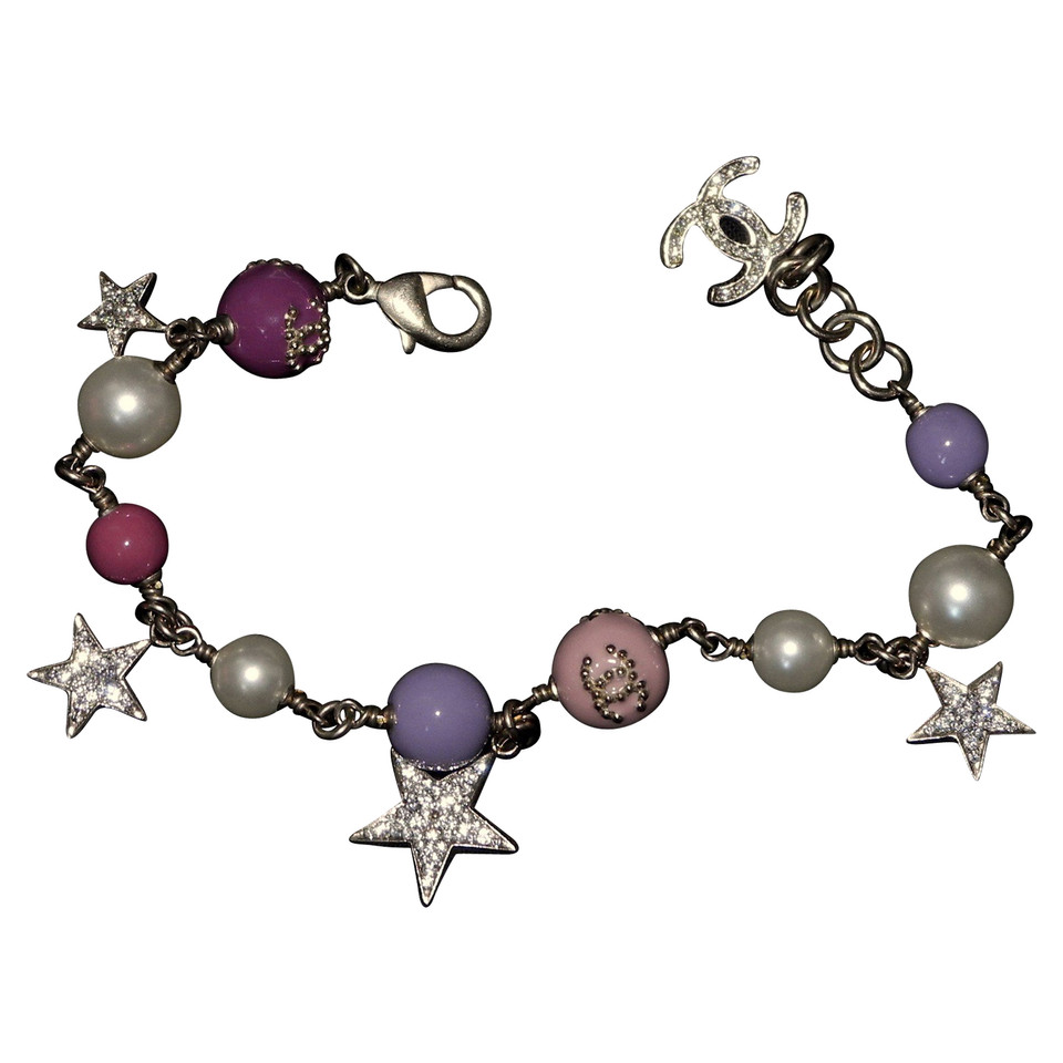 Chanel Armband mit Perlen + Swarovski-Steine