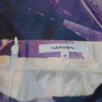 Carven Zijden rok met print