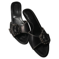 Tod's Black leather mules 
