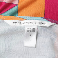 Diane Von Furstenberg Robe portefeuille avec motif