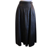 Karl Lagerfeld Black leather skirt