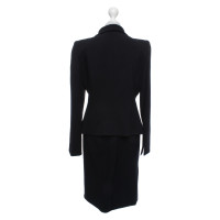 Armani Collezioni Costume en Laine en Noir