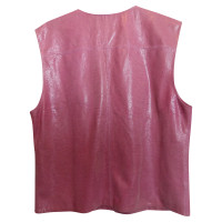 Chanel Leren vest in roze
