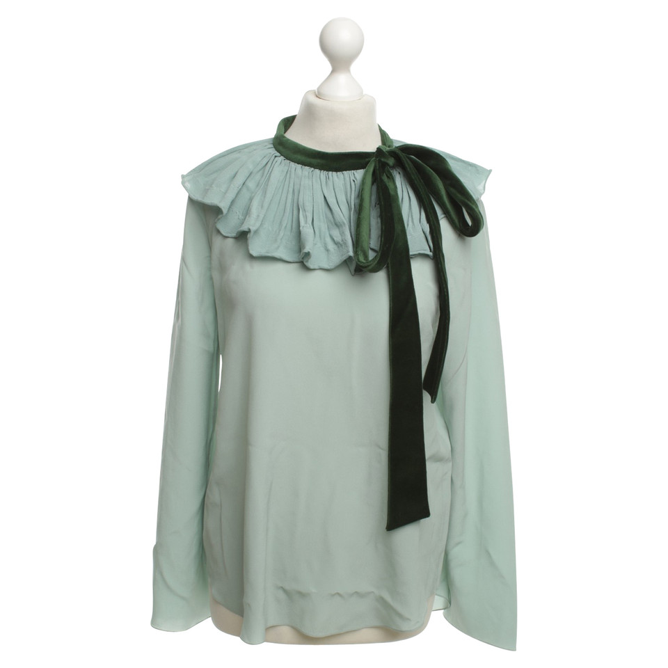 Chloé Zijden blouse in mint