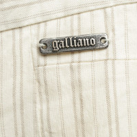 John Galliano Pantaloni in crema