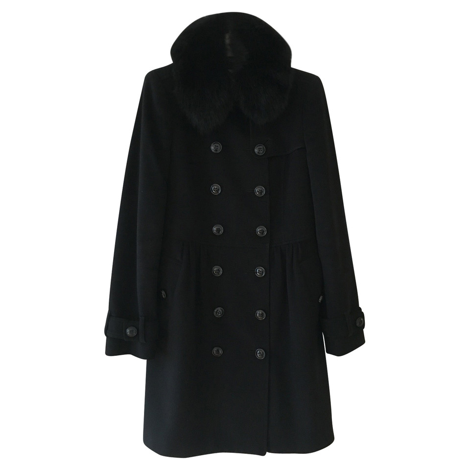 Burberry Wool coat with fur collar