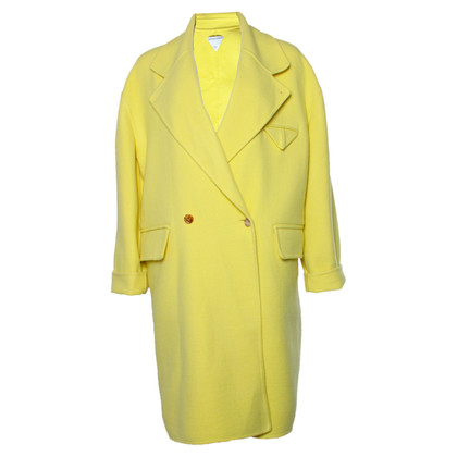 Bottega Veneta Jacket/Coat Cashmere in Yellow