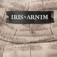 Iris Von Arnim Jeans beige con reticolo della libellula