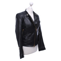 Closed Jacke/Mantel aus Leder in Schwarz