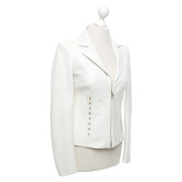 Versace Jacket/Coat Leather in Cream