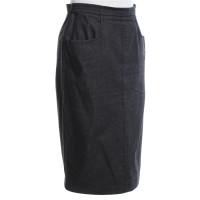 Saint Laurent Denim skirt in black