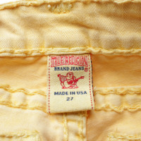 True Religion Jeans aus Baumwolle in Gelb