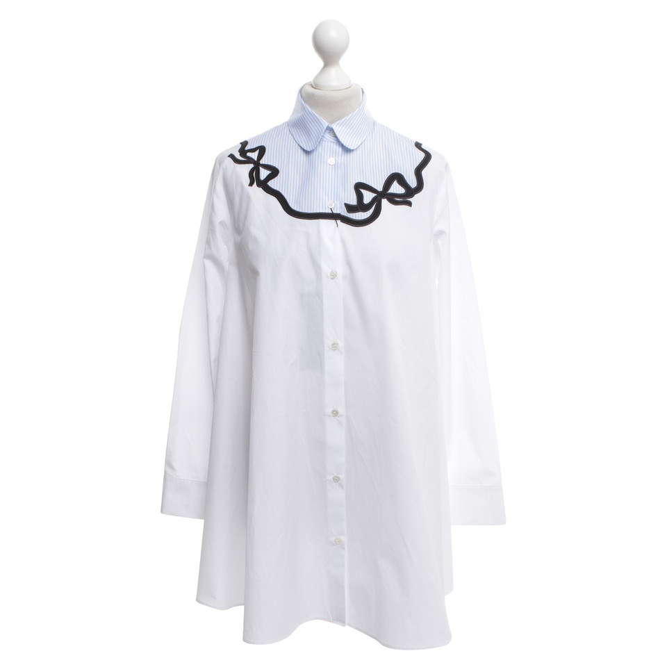 Max Mara White blouse with embroidery