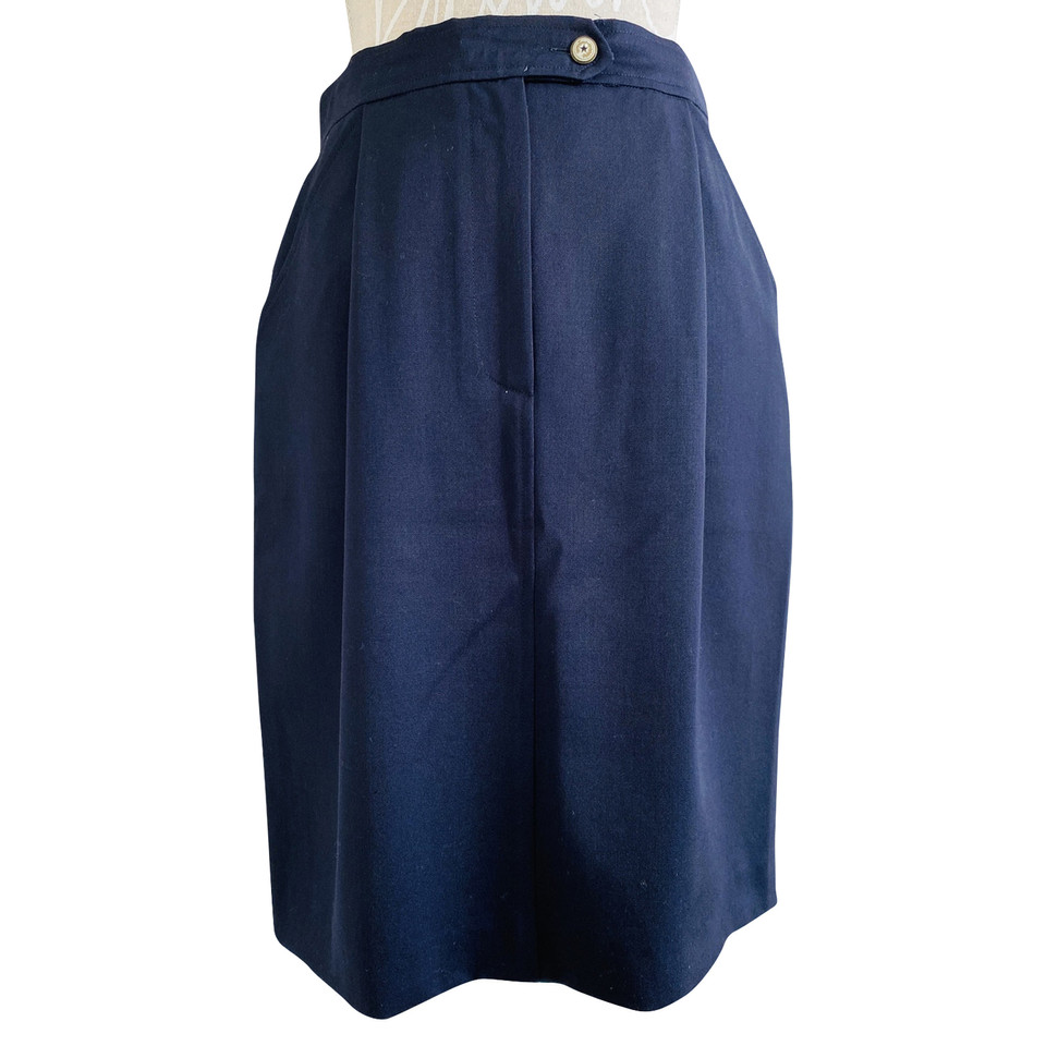 Les Copains Skirt Wool in Blue