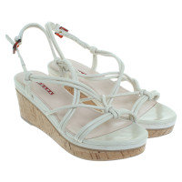 Prada Wedges in cream