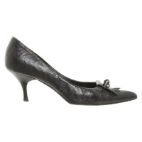 Hugo Boss Pumps/Peeptoes aus Leder in Schwarz