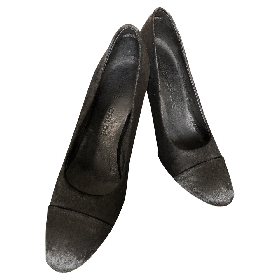 See By Chloé See by Chloé Pumps mit Ponyfell