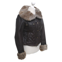 Belstaff Jacket with rabbit fur trim