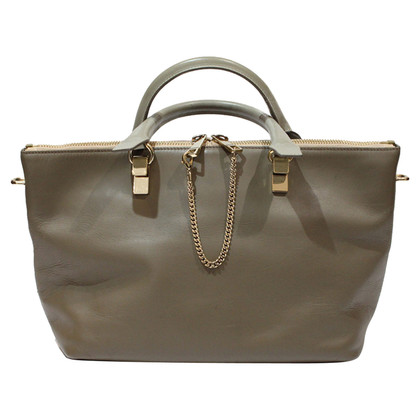 Chloé Bay Bag Leather in Taupe