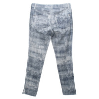 Chanel trousers in blue / cream