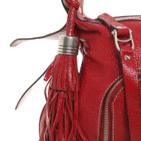 Aigner Handbag Leather in Red