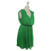 Halston Heritage Robe de soie en vert