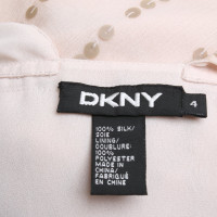 Dkny Robe en soie de couleur nude