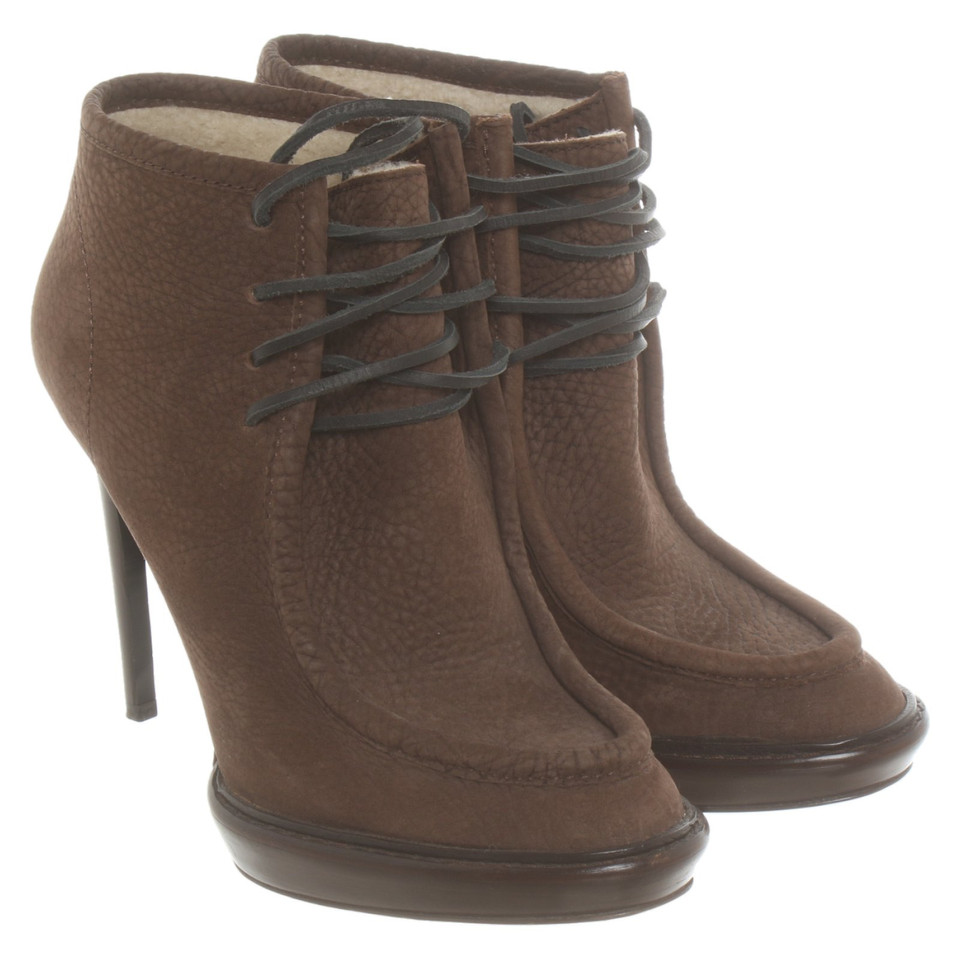 Burberry Ankle boots Leather in Brown